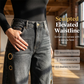 Dammjeans med vida ben och ringdetaljer
