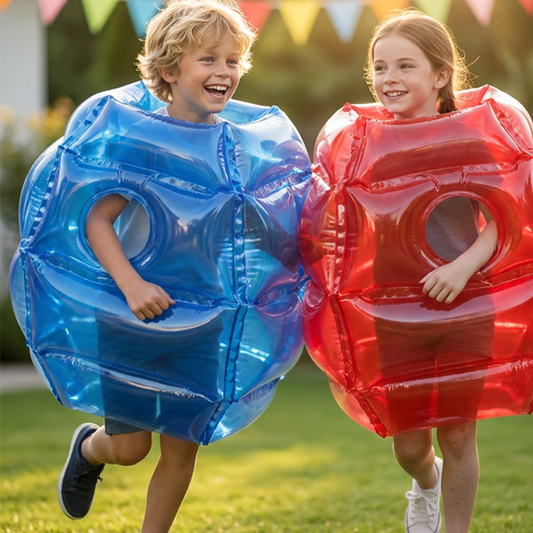 ⚽ 50% RABATT NU! 🛡️ Uppblåsbar Bumperboll – Rolig Utomhuslek för Hela Familjen – Studsa & Krocka Säkert för Sommarlovet ☀️