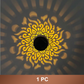Solcellsdriven Mandala Projektorlampa | Väderbeständig utomhusbelysning