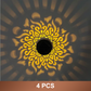 Solcellsdriven Mandala Projektorlampa | Väderbeständig utomhusbelysning