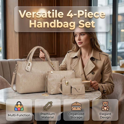 💥 50% RABATT 👜 4-delat premiumset ✨ Få stil, funktion och flexibilitet i ett och samma väskpaket 🌟
