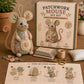 🧵🐭 Vintage lapptäcksmus DIY-kit – Allt inkluderat & perfekt för nybörjare!