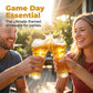 Fotbollsformat glas för sportfans
