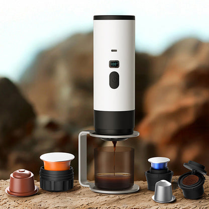 ☕ 50 % RABATT NU! ✈️ Bärbar espressomaskin för resor – kompakt, Type-C laddning & digital display – perfekt kaffe var du än är ✨