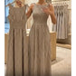 Retroklänning för Dam med Puffärmar, Off-Shoulder och Slits