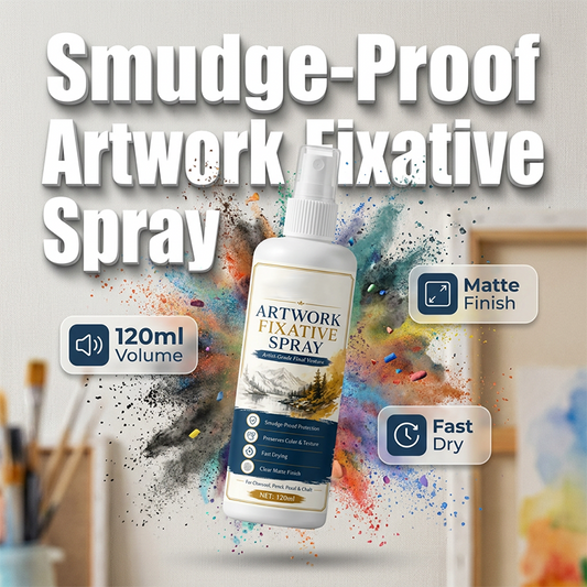 🥳 STOR REA 2026 – 50%! Snabbtorkande fixerspray, ultrafin dimma, droppfri, matt finish – skyddar teckningar. Över 50 000 sålda! 🛡️