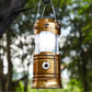 Solcellsdriven infällbar campinglampa