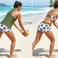 👙🌊Dam 3-delad baddräkt tankini set med shorts🤸