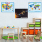 Geografisk väggkarta för barn