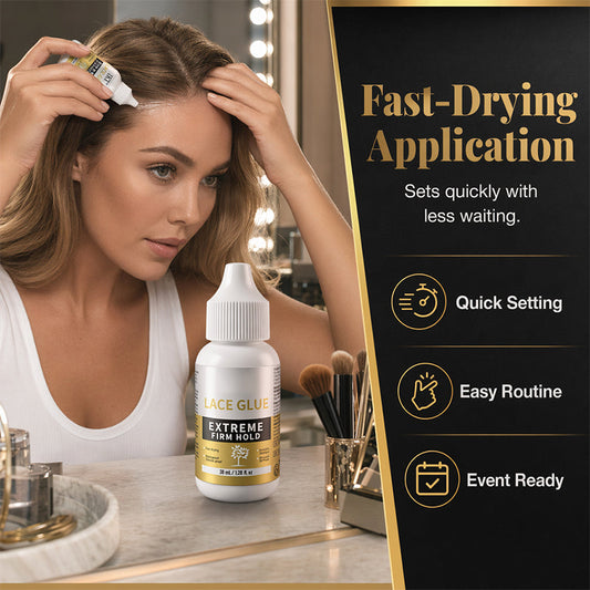 💎 50% RABATT NU! Extreme Firm Hold Lace Wig Glue – extremt starkt grepp, giftfri & luktfri – håller peruken på plats hela dagen 💇‍♀️✨