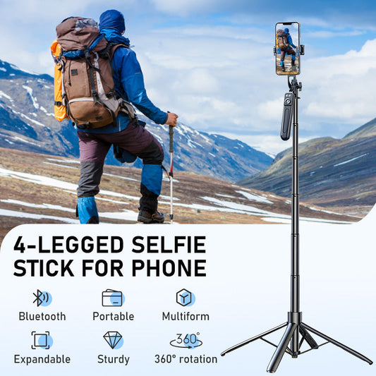 4-bent selfiepinne för telefon