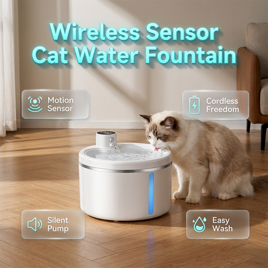 Sladdlös automatisk kattvattenfontän
