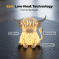 Varmt skenande Highland Cow bordslampa