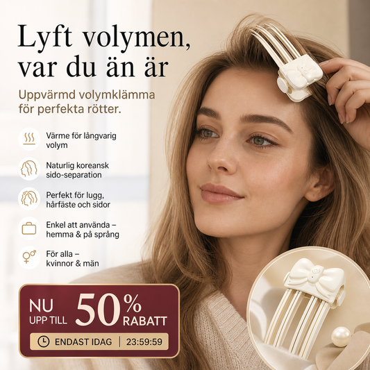 💇 Trådlös, uppvärmbar klämma för mer volym vid hårfästet, bärbart hårstylingverktyg för resor, perfekt för rakt, fint hår