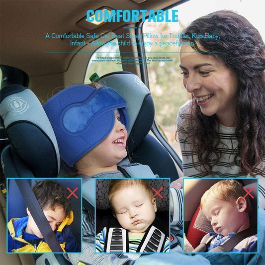 🚗 Huvudstödband för sömn i bilen – justerbart, mjukt & passar både barn och vuxna – perfekt för långresor ✨