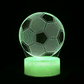 Glödande fotbollsnattlampa