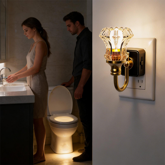 Vintage LED-nattlampa med pluggfunktion