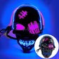 Halloween LED-dödskallemask