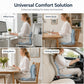 🪑 50% RABATT NU! ✨ Ergonomisk sittdyna i memoryskum med ryggstöd – bekväm och stödjande för hemmet, kontoret och bilen 💺🛡️