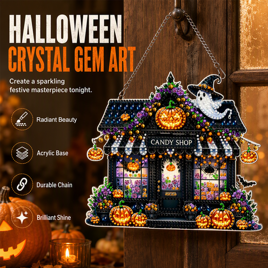 Halloween DIY Glitter Art Hängande Ornament Kit