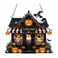 Halloween DIY Glitter Art Hängande Ornament Kit