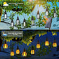 🔥 50% RABATT! ☀️ IP65 Solar-LED-Lichterkette – Flammenoptik, Wasserdicht, 360° Abstrahlwinkel & Perfekt Für Garten, Hof & Camping 🏕️