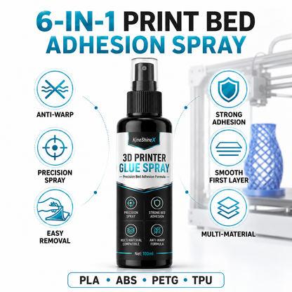 🖨️ 50% RABATT NU! Anti‑Warping 3D Printer Glue Spray – stark vidhäftning, anti‑skevning & kompatibel med PLA, ABS, PETG och TPU – perfekt för alla 3D‑skrivare 🖨️✨