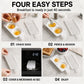 Snabb mikrovågsugn med 2 brunnars äggkokare