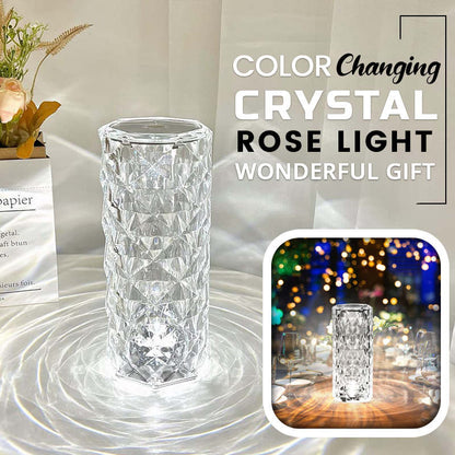 🎁Sista dagens erbjudande - 60 % RABATT💥🎁Touch Rose kristalllampa