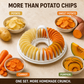 🥔 50% RABATT NU! 🍟 DIY-maskin för potatischips till mikrovågsugn – med potatisskärare, oljefria, krispiga & hälsosamma hemmagjorda snacks 🥗✨
