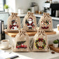 🎁 Julklappspåsar med dragsko – festliga tomte- & renmotiv, dubbel dragsko & hållbart tyg – julglädje i varje gåva ✨