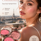 Flower Knows Strawberry Rococo Embossed Blush, matt puderrouge i nyansen Mauve Berry Rose för kinderna, ansiktsmakeup som går att bygga upp och blanda ut