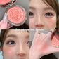 Flower Knows Strawberry Rococo Embossed Blush, matt puderrouge i nyansen Mauve Berry Rose för kinderna, ansiktsmakeup som går att bygga upp och blanda ut