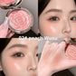 Flower Knows Strawberry Rococo Embossed Blush, matt puderrouge i nyansen Mauve Berry Rose för kinderna, ansiktsmakeup som går att bygga upp och blanda ut