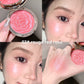 Flower Knows Strawberry Rococo Embossed Blush, matt puderrouge i nyansen Mauve Berry Rose för kinderna, ansiktsmakeup som går att bygga upp och blanda ut