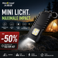 🔦 Mini-LED-nyckelringsficklampa ✨ Kraftfull USB-uppladdningsbar ficklampa | 🧲 Magnetisk arbetslampa | 🧢 Kepslampa | 🚶 Nattbelysning | ⚡ Multifunktionell nödbelysning för utomhusbruk