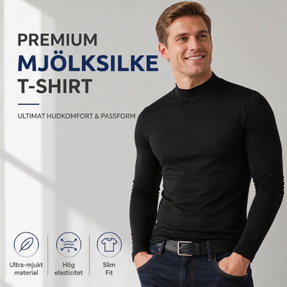🖤 Premium Herrtröja Med Polokrage | Slim Fit & Silkesmjuk Komfort