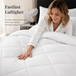 🛏️✨ 3-delat Vadderat Täckset med Örngott – Mjuk Molnlik Komfort & Elegant Diamantquiltning