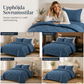 🛏️✨ 3-delat Vadderat Täckset med Örngott – Mjuk Molnlik Komfort & Elegant Diamantquiltning
