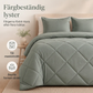 🛏️✨ 3-delat Vadderat Täckset med Örngott – Mjuk Molnlik Komfort & Elegant Diamantquiltning