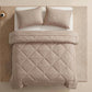 🛏️✨ 3-delat Vadderat Täckset med Örngott – Mjuk Molnlik Komfort & Elegant Diamantquiltning