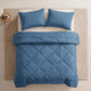 🛏️✨ 3-delat Vadderat Täckset med Örngott – Mjuk Molnlik Komfort & Elegant Diamantquiltning