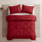 🛏️✨ 3-delat Vadderat Täckset med Örngott – Mjuk Molnlik Komfort & Elegant Diamantquiltning