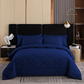 🛏️✨ 3-delat Vadderat Täckset med Örngott – Mjuk Molnlik Komfort & Elegant Diamantquiltning