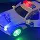 Elektrisk polisbilleksak med ljus och ljud