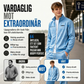 New Look 💫 Herrset med geometriskt mönster, jacka med genomgående dragkedja och byxor – bekvämt, snyggt och trendigt