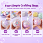 🎨 50 % RABATT NU! 🌈 DIY stressbollsset – blanda färgglad lera & glitter för känselstimulerande lek, läckagesäker konstruktion ✨
