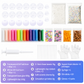 🎨 50 % RABATT NU! 🌈 DIY stressbollsset – blanda färgglad lera & glitter för känselstimulerande lek, läckagesäker konstruktion ✨