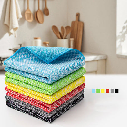 Dubbelsidig rengöringsduk av mikrofiber och nät