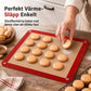 🧁 50% RABATT NU! 🍪Non-stick silikonbakmatta med snapshörn – värmebeständig glasfiberkärna, läckagesäker form & enkel rengöring – perfekt för macarons, bakverk och röriga ugnsbak ✨